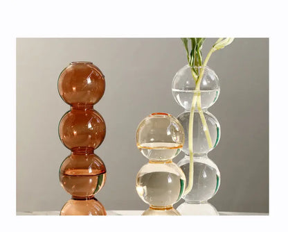 Elegant Glass Gourd Vase for Dried Flower Arrangements