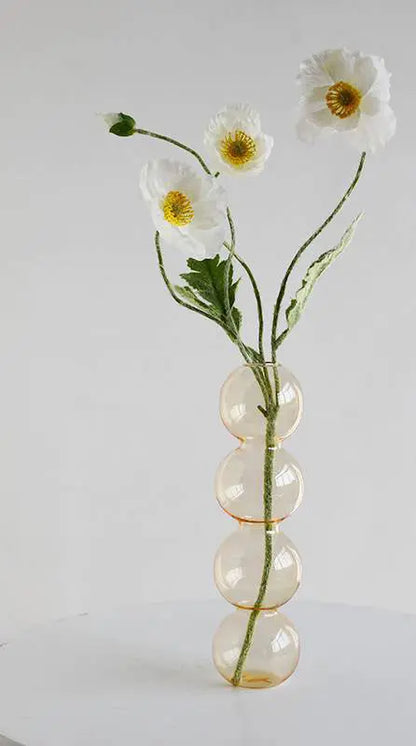 Elegant Glass Gourd Vase for Dried Flower Arrangements