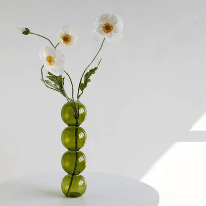 Elegant Glass Gourd Vase for Dried Flower Arrangements