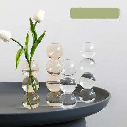 Elegant Glass Gourd Vase for Dried Flower Arrangements