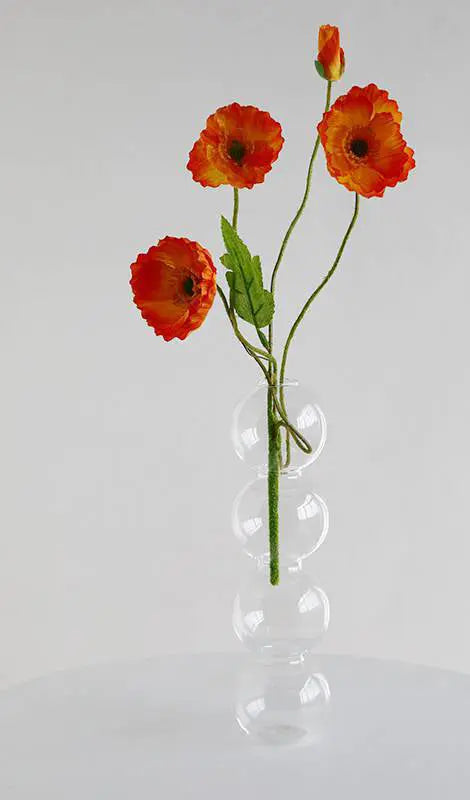 Elegant Glass Gourd Vase for Dried Flower Arrangements