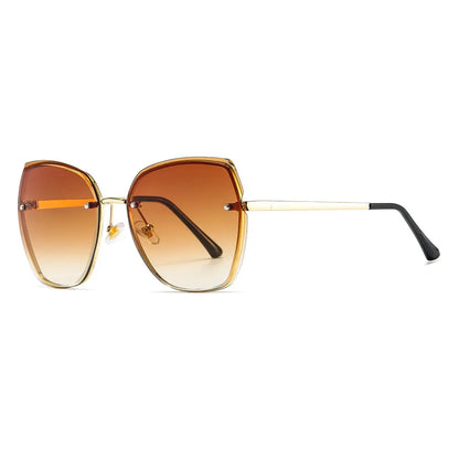 Colorful Round Metal Sunglasses - European & American Fashion