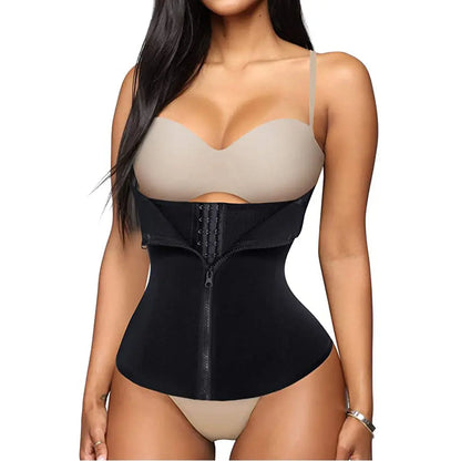 Neoprene Zip Corset for Sporty Waist Training