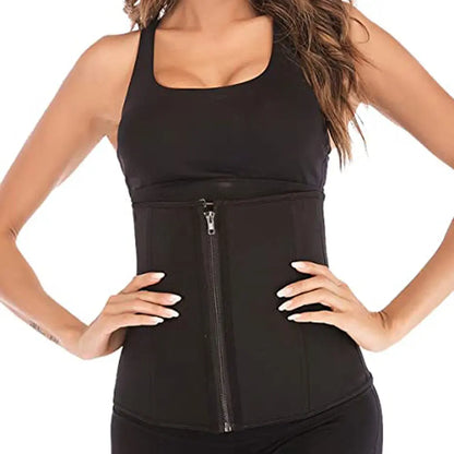 Neoprene Zip Corset for Sporty Waist Training