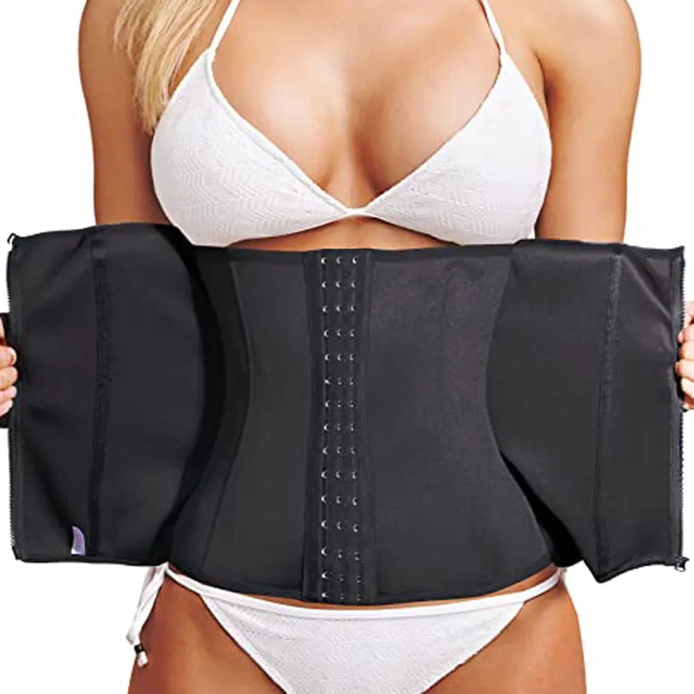 Neoprene Zip Corset for Sporty Waist Training