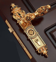 European Luxury Wooden Door Lock