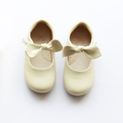 Retro Leather Girls' Baby Shoes