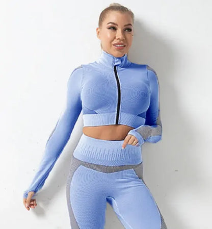 Hip-Lift Zip Yoga Suit | Autumn/Winter