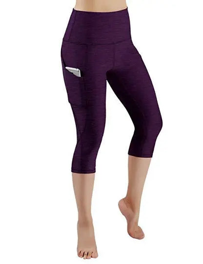 High Waist Yoga Pants with Side Pockets