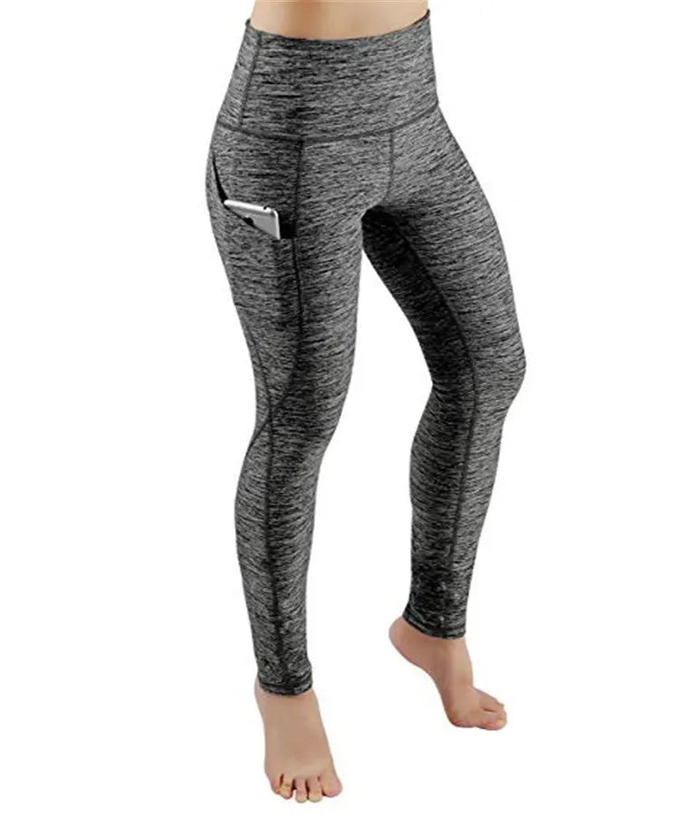 High Waist Yoga Pants with Side Pockets