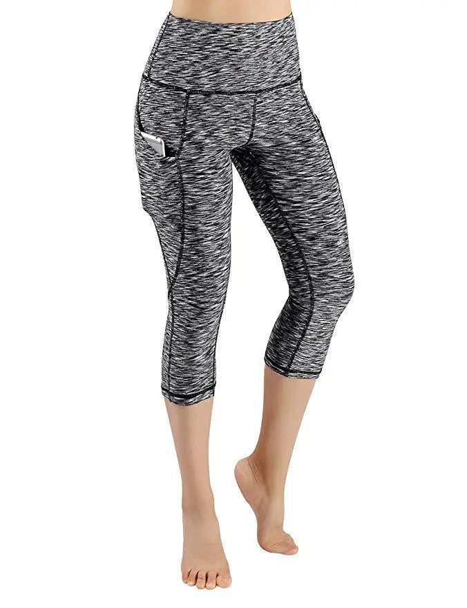 High Waist Yoga Pants with Side Pockets