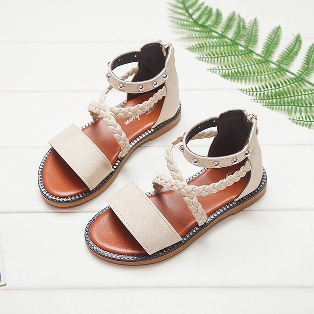 Ledersandalen für Baby-Mädchen