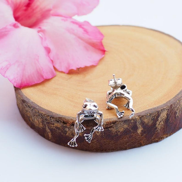 Cute Frog Earrings Funny Animal Earrings For Women Girls Stud Earrings Jewelry Gifts