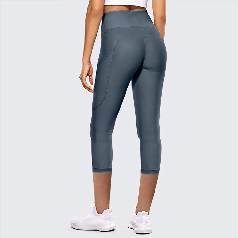 Hip-Lift High-Waist Yoga Capris