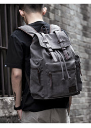 Stylish Canvas Backpack for Men - Trendy Casual Travel Bag