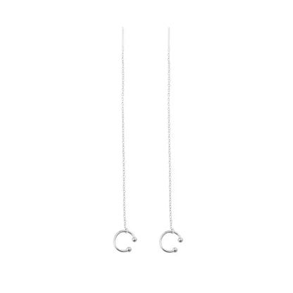 Boucles d'oreilles à tige longue et minimaliste pour femmes