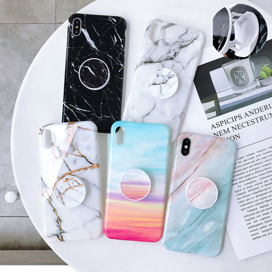 Elegant Marble Phone Case with Holder