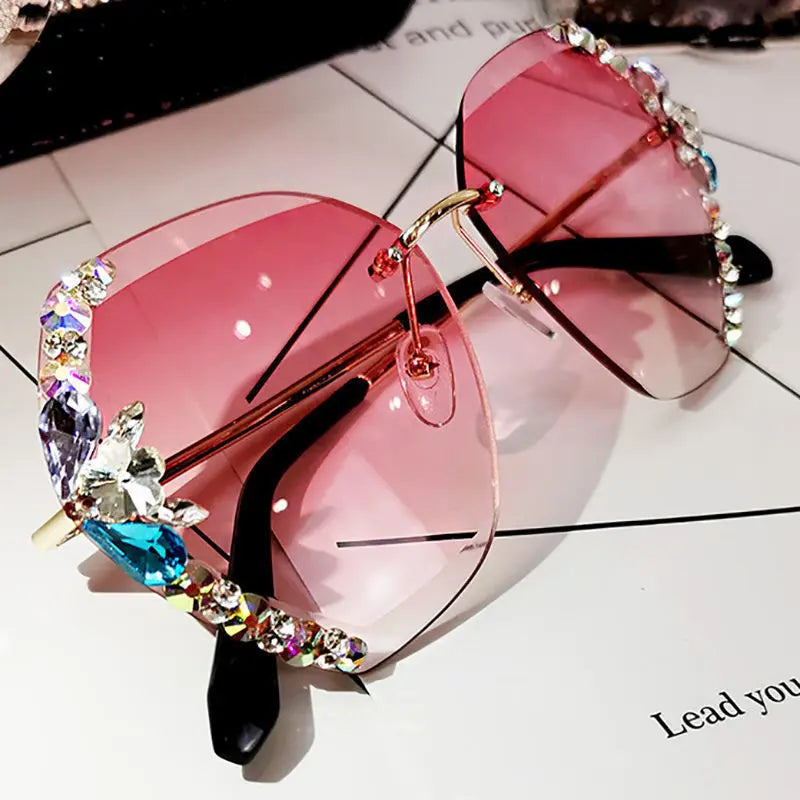 rhinestone sunglasses, square sunglasses