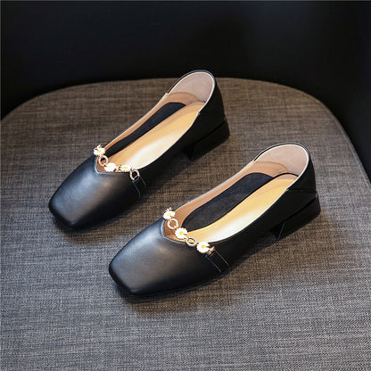 Comfortable Leather Flats Shoes