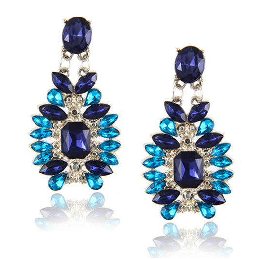 Exquisite Legierungs-Diamant-Ohrringe für Damen