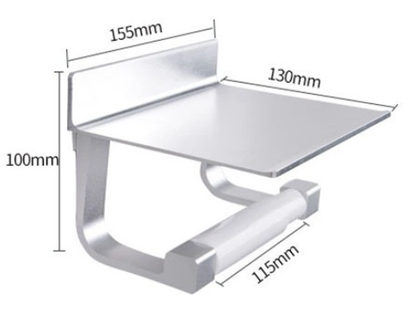 Aluminum Mobile Storage Compact Phone Shelf