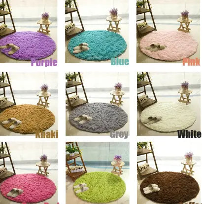 Luxury Fluffy Round Rug