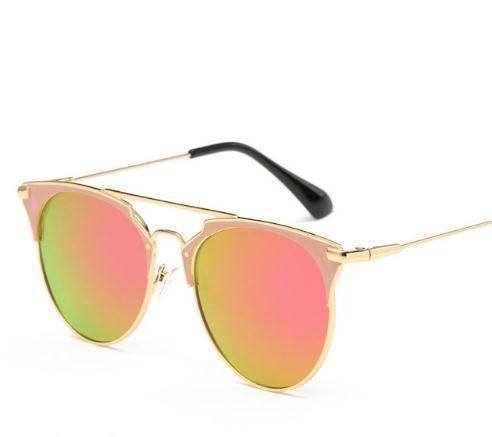 Runde Luxus-Sonnenbrille im Vintage-Stil