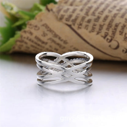 Cross Sterling Silver Wedding Ring