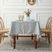 Cotton And Linen Simple Rectangular Dining Table Cloth