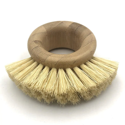 Natural Bamboo Sisal Kitchen Cleaning Brush