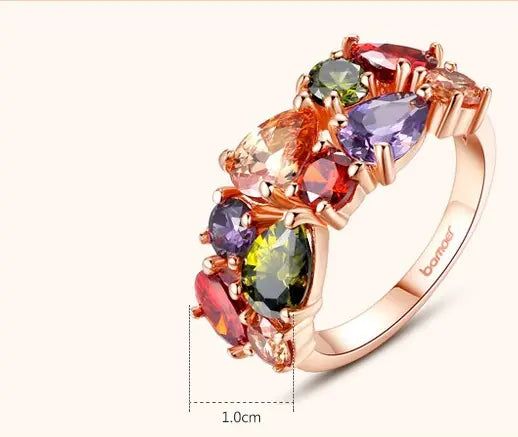 Exquisite Colored Zircon Rings