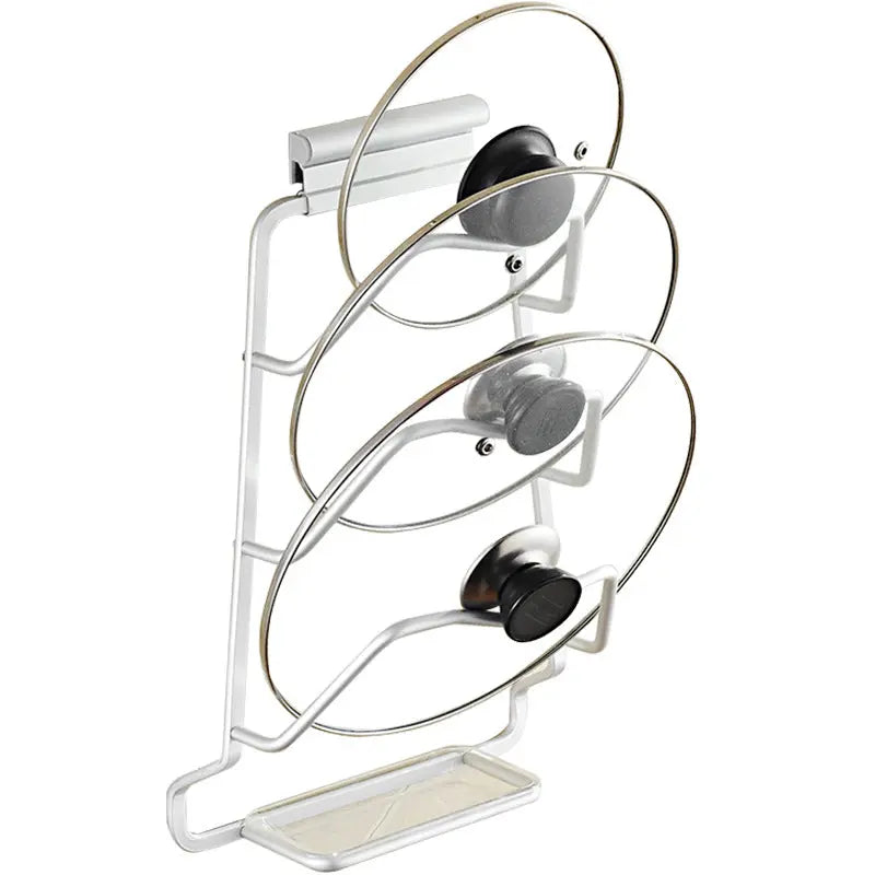 Space aluminum kitchen pot rack