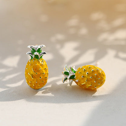 Pineapple Stud Earrings - Sweet Style 🍍