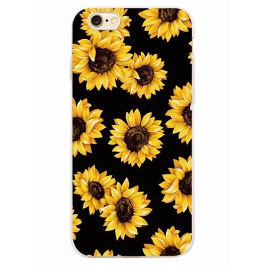 Strahlende Sonnenblumen-Handyhülle