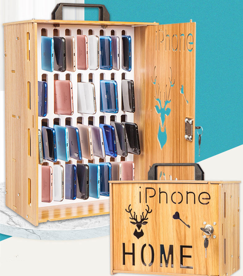 Mobile Phone Storage Box With Lock