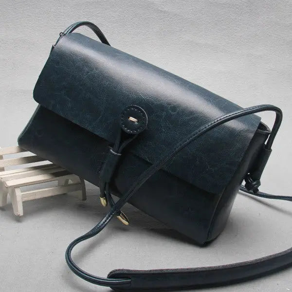 Retro Cross-Body Leather Bag