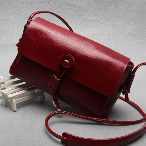 Retro Cross-Body Leather Bag