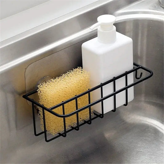 Kitchen sink rag drain rack