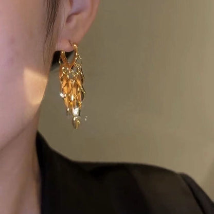 Frauen Weizen Quaste Ohrringe Design Mode