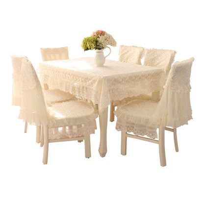 Elegant Coffee Table Cloth & Chair Cushion Set