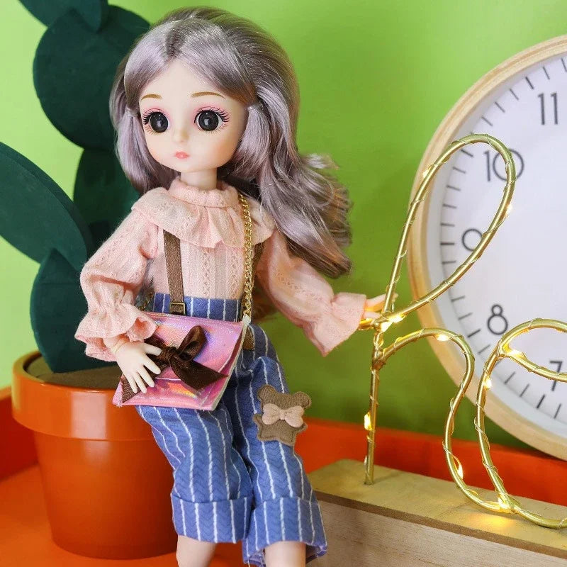 attractive eyes bjd dolls, 30cm anime dolls, multiple movable bjd doll, exquisite anime bjd, collectible 30cm dolls, anime style bjd doll, realistic eyes bjd doll, movable joint anime doll, 30cm fashion bjd doll, exquisite collectible anime doll