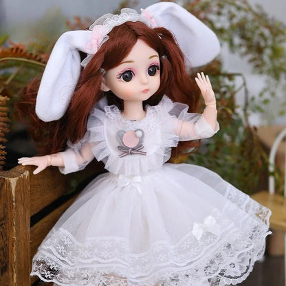 attractive eyes bjd dolls, 30cm anime dolls, multiple movable bjd doll, exquisite anime bjd, collectible 30cm dolls, anime style bjd doll, realistic eyes bjd doll, movable joint anime doll, 30cm fashion bjd doll, exquisite collectible anime doll