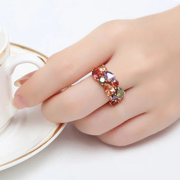 Exquisite Colored Zircon Rings