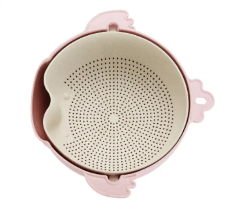 Kitchen double-layer drain basket