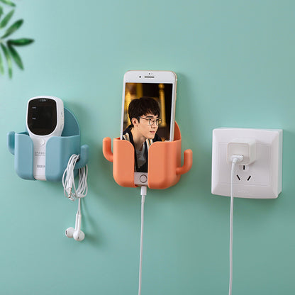 Multifunctional Wall-Mounted Storage Box with Charging Stand