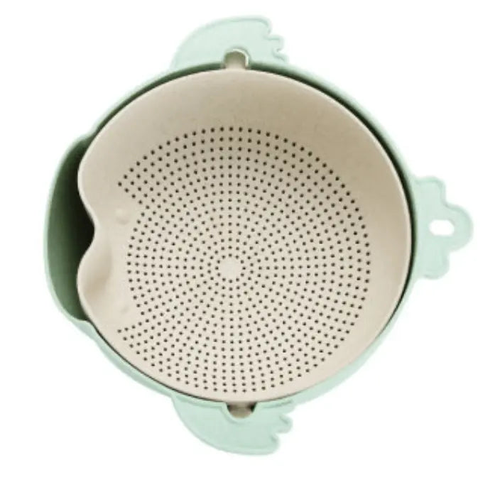 Kitchen double-layer drain basket