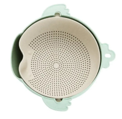 Kitchen double-layer drain basket