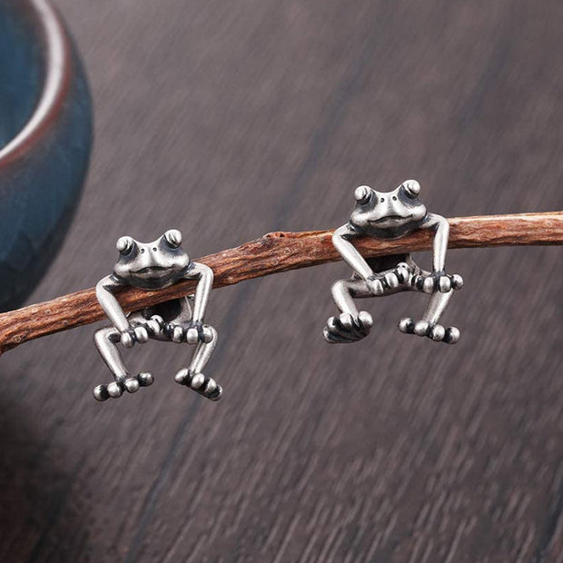 Cute Frog Earrings Funny Animal Earrings For Women Girls Stud Earrings Jewelry Gifts