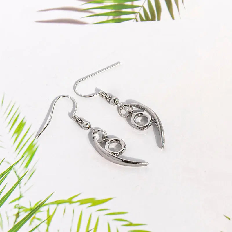 Mystic Orochimaru Hook Earrings  Unisex Anime-inspired Jewelry