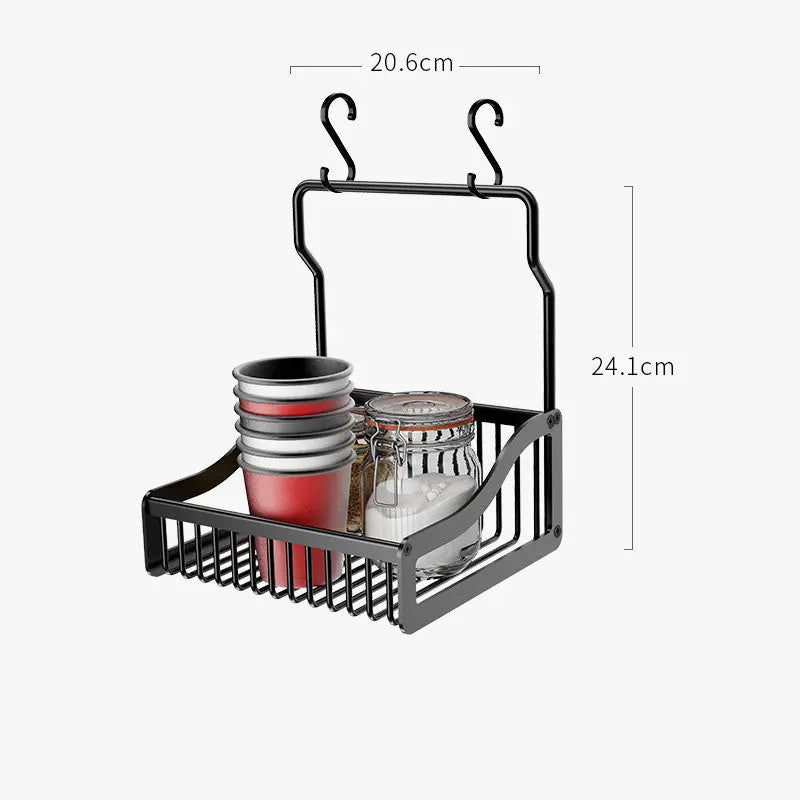 Punch-free kitchen shelf